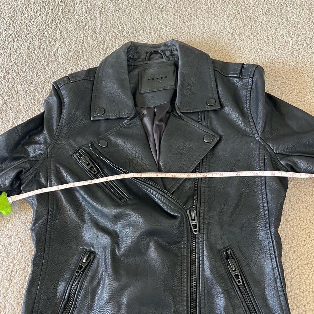Anthropologie Blank NYC Women's Black Faux Leather Jacket - Picture 5 of 7